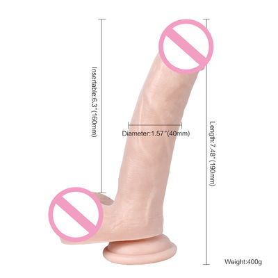 S-WBC10031 Pvc Super Soft Dildo Huge Soft Dildo ROHS Strong Suction Cup
