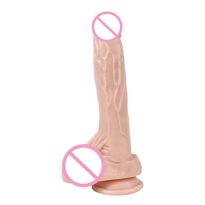 Female Realistic Dildo Clear Silicone Dildo Silicone Rubber Sex Toys