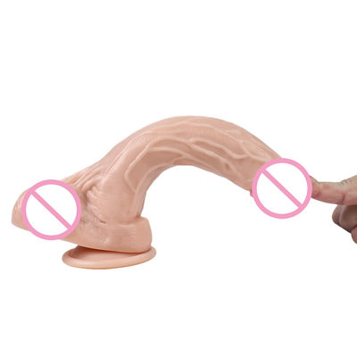 Female Realistic Dildo Clear Silicone Dildo Silicone Rubber Sex Toys