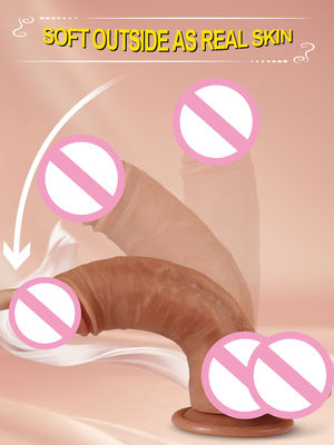 Waterproof Male Realistic Dildo Liquid Soft Silicone Rubber Penis Women Dildo