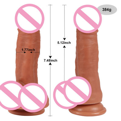 Waterproof Male Realistic Dildo Liquid Soft Silicone Rubber Penis Women Dildo