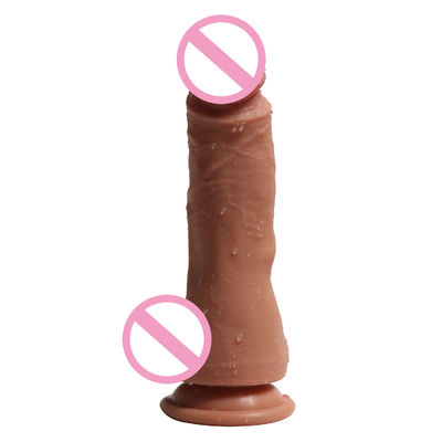 Male 14 X 4cm Realistic Penis Toys Liquid Soft Silicone Fake Realistic Penis Sex Toys