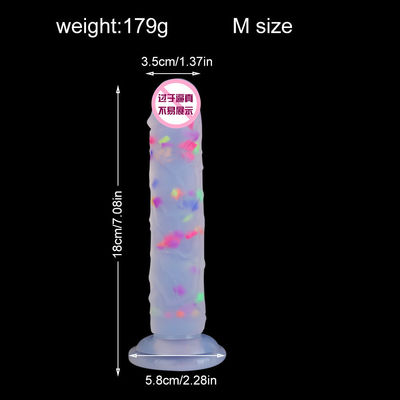 21.5 X 4cm Realistic Dildo Rubber Artificial Penis Anal Male Liquid Soft Silicone