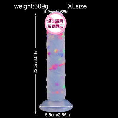 21.5 X 4cm Realistic Dildo Rubber Artificial Penis Anal Male Liquid Soft Silicone