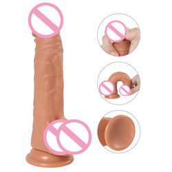 Penis Male Liquid Silicone Dildo Suction Cup Soft Ultra Realistic Dildo For Women