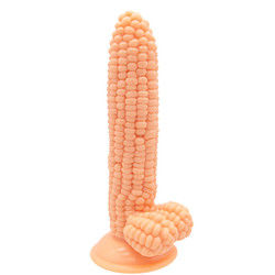 Huge Corn Shaped Realistic Dildo Penis Corn Cob Dildo  245g