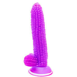 Huge Corn Shaped Realistic Dildo Penis Corn Cob Dildo  245g
