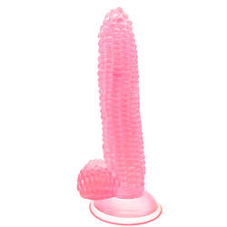 Huge Corn Shaped Realistic Dildo Penis Corn Cob Dildo  245g