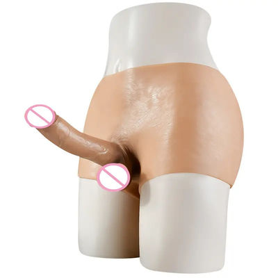 Men Underwear Male Artificial Penis Strap On Dildo Panties Hollow Solid 820g