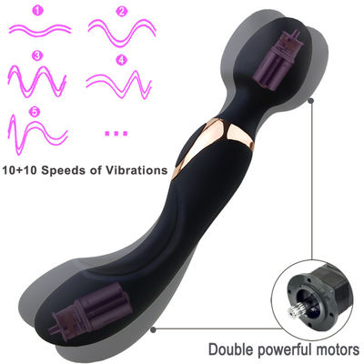 22CM Personal Women AV Wand ODM 300g Clit Vibrator Rechargeable Wand Massager
