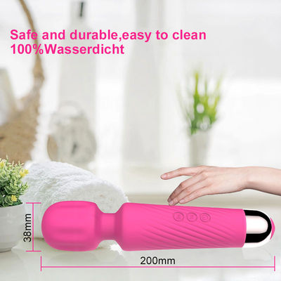 Woman Silicone Sex Toys Massager Handheld Magic Wand Rechargeable Vibrator For Clitoral