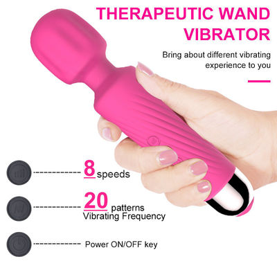 Woman Silicone Sex Toys Massager Handheld Magic Wand Rechargeable Vibrator For Clitoral