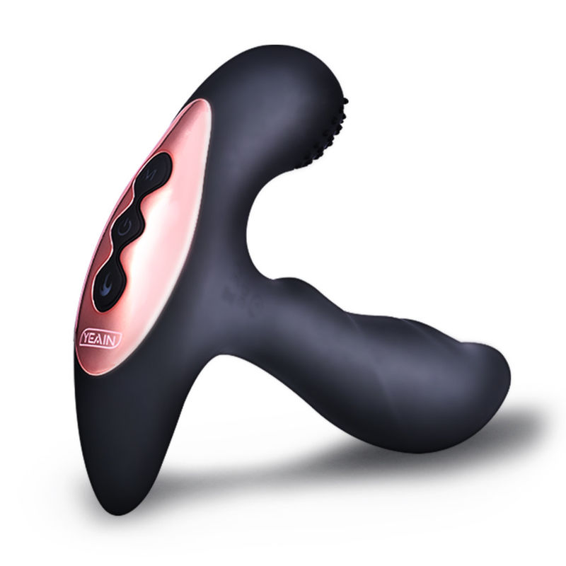 Remote Control Male Masturbator Toy Electric Anal Plug Prostate Massager Front Back Court