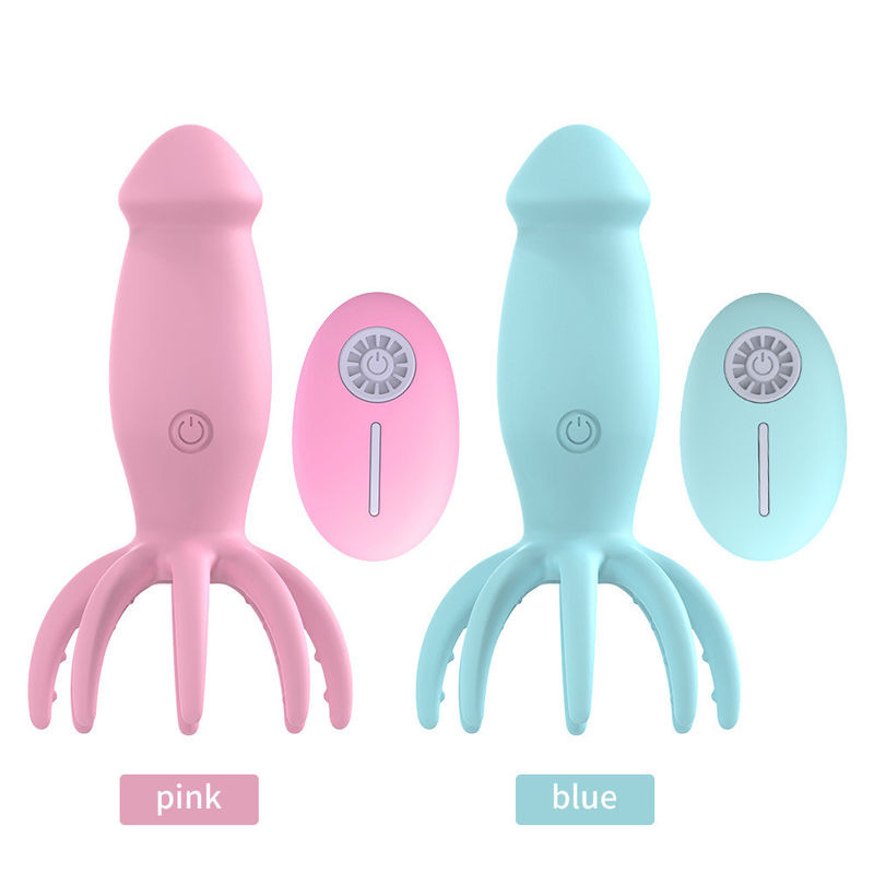 Cute Mini G Spot Vibrators 8 Finger Octopus Vibrator Scalp Head Massager