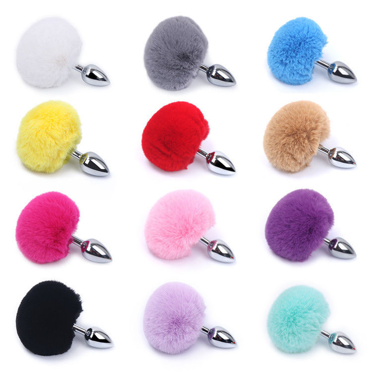 Metal Sex Thrusting Butt Plug Steel Toys Cola Fox Tail Anal Plug Set Butt Plug For Men
