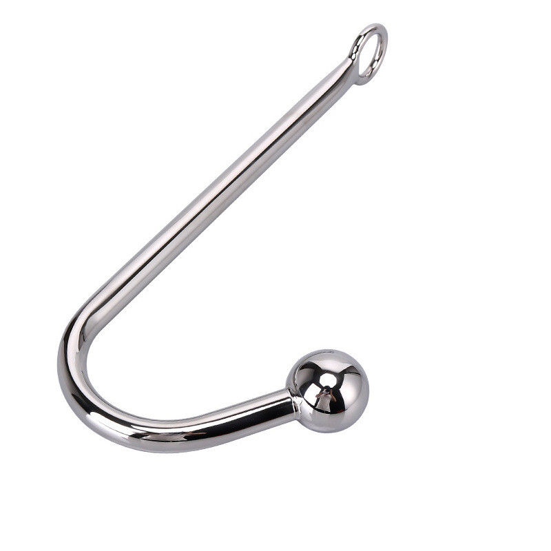 115g Men Anal Toy Hook With Ball Bondage Cock Stainless Steel For Men
