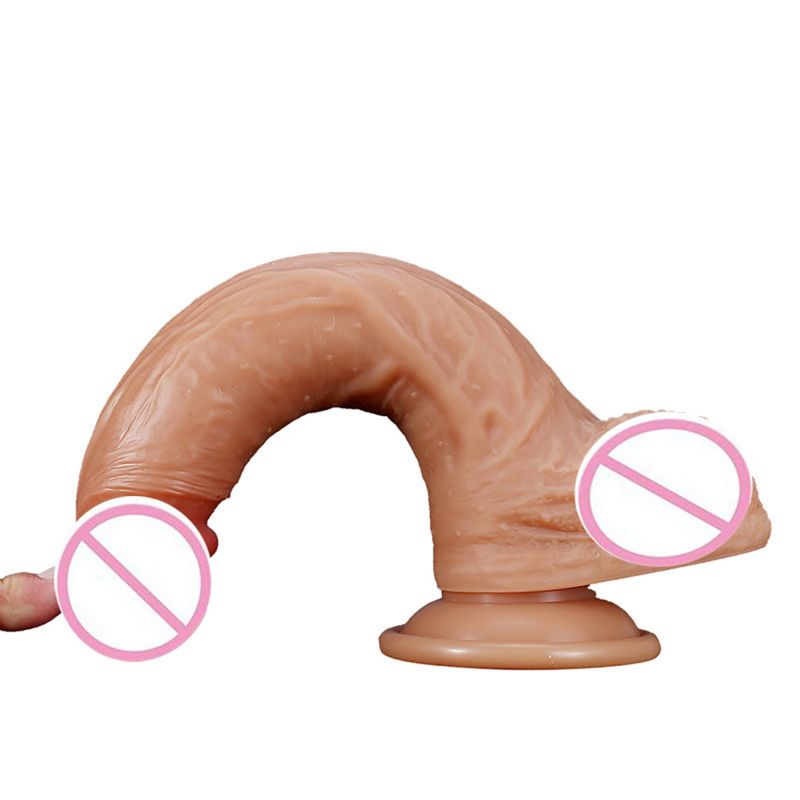 Artificial  Penis Anal  Male Realistic Dildo Liquid Soft  Silicone  Rubber  Sex Toys For Women  Strong Suction Cup Hands-Free