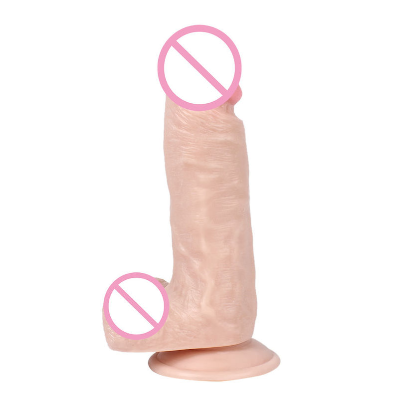Flesh Penis Male Realistic Dildo 17.5 X 3.5cm Adult Women Sex Toys Liquid Soft Silicone