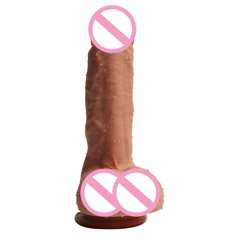Male 14 X 4cm Realistic Penis Toys Liquid Soft Silicone Fake Realistic Penis Sex Toys