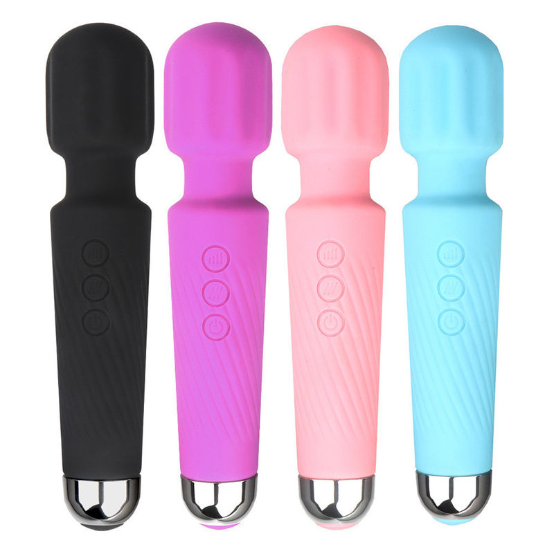 Woman Silicone Sex Toys Massager Handheld Magic Wand Rechargeable Vibrator For Clitoral