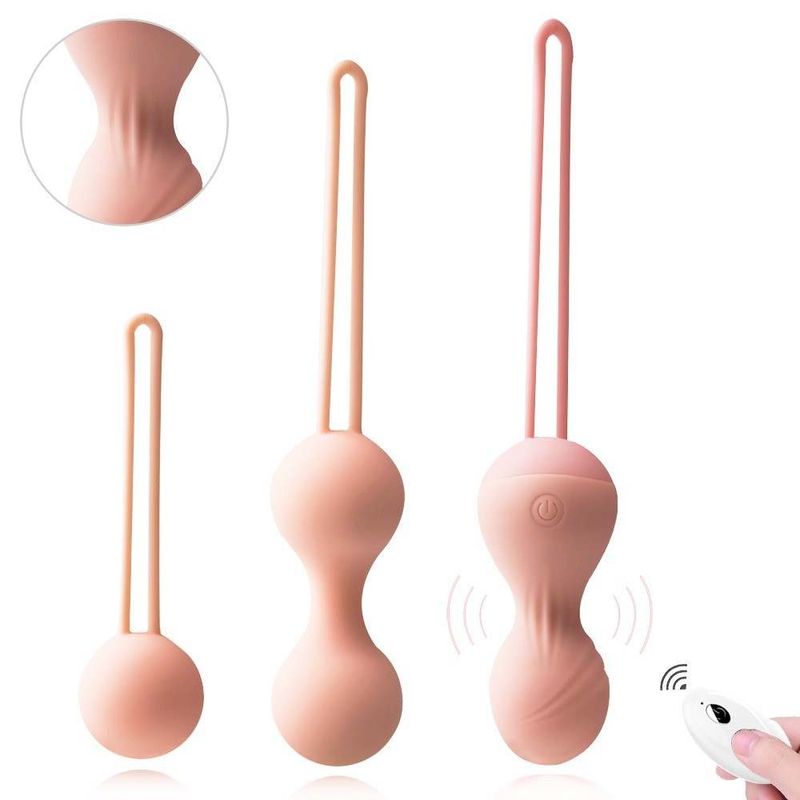 Remote Vibrating Kegel Ball 20.5 X 4.3 X 4.3cm Kegel Ball For Men 250g
